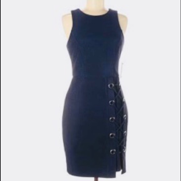 classic navy blue dress